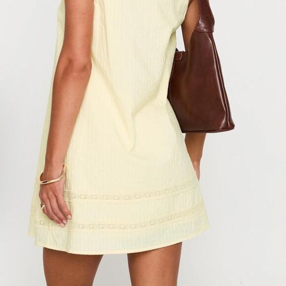 Princess Polly Alanah Mini Dress Lemon size 2 - Picture 4 of 10